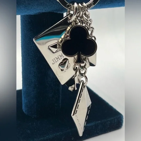 JIMMY CHOO Deck of Cards Bag Charm 6” - Picture 11 of 15